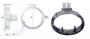 Rsistance circulaire 9000W pour four ventil RESIS4