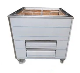 Barbecue en inox au Charbon Industriel professionnel 2 grilles fixes IMPORMARTINHO 001.603150