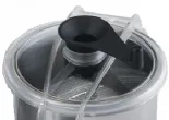 Couvercle avec racleur de cuve pour cutter mlangeur 4,5 litres